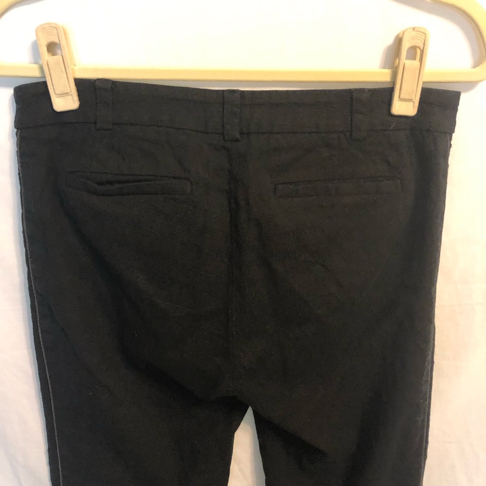 LIKE NEW Anthro Cartonnier Black Cropped Pants - Picture 4 of 8